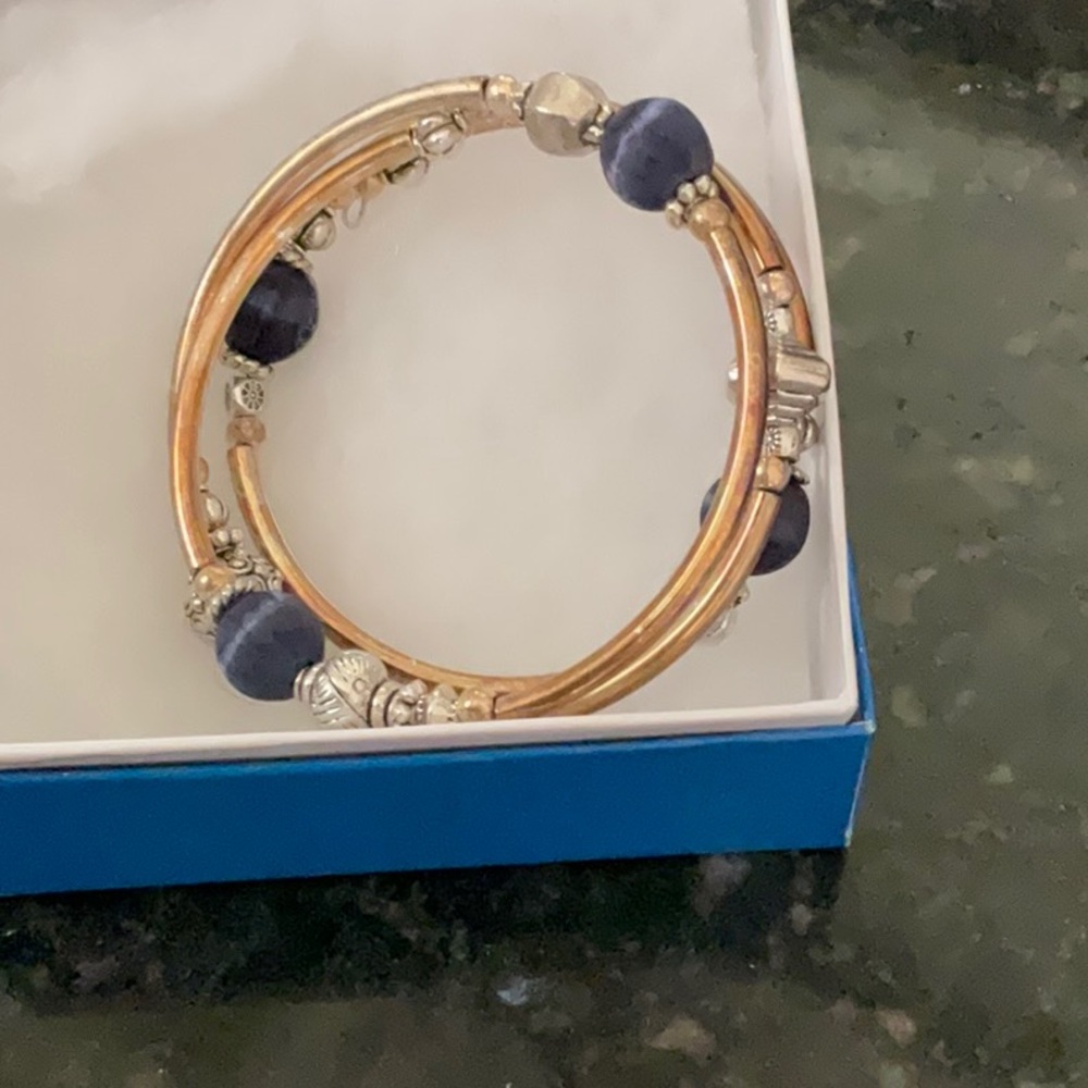 Belk Gold and Blue Lapis Lazuli Bracelet with tags